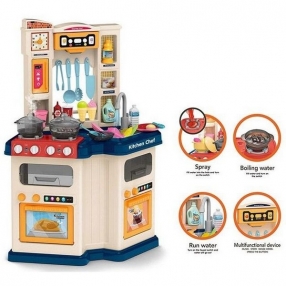 OCIE Little Chef - Кухня с пара и течаща вода синя 67ч. 